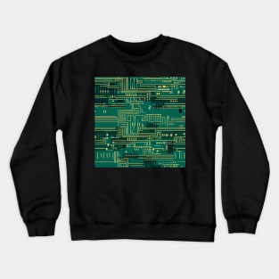 Geometric pattern like a circuit board Crewneck Sweatshirt